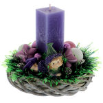Lilac Christmas arrangement 1