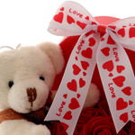 Rose decoration with teddy bear 4