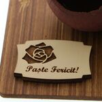Aranjament de Paste personalizat flori portocalii cu iepuras 6