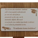 Aranjament floral pentru învățătoare cu mesaj 4