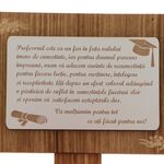 Aranjament floral pentru profesoara cu mesaj 5