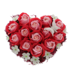 Floral arrangement soap roses red heart 20cm 2