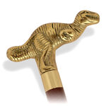 Elegant wooden cane with dinosaur handle 6
