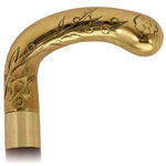 Elegant cane copper flower handle 6