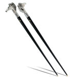 Baston elegant Walking Sticks Silver Horse 1