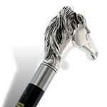 Baston elegant Walking Sticks Silver Horse 7