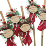 Bețe Moș Nicolae Bambus Păzea că vine Set 5 buc 2