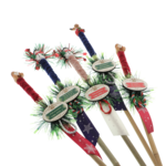 Vidám Mikulás botok – személyre szabott figurákkal 5db 4