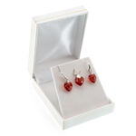 Earrings and Pendant: Red Hearts 2