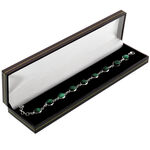 Silber Bracelet with Green Malachit 3