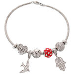 Bratara Argint Dove Charms 3