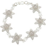 Silver Water Lily Bracelet 1