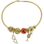 Bratara Argint Gold Charms Honey 1