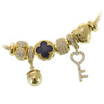 Bratara argint Gold Charms Love 1