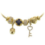 Bratara argint Gold Charms Love 4