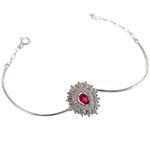 Silver Bracelet Lovely Flower 2