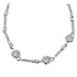 Silver Bracelet Flower Chain 2