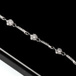 Silver Bracelet Flower Chain 4