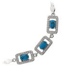 Blue Turquoise Silver Bracelet 1