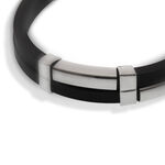 Silicone Bracelet with Silver for Men 2