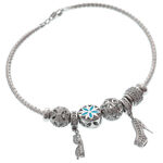 Blue Flower Charms Bracelet 2