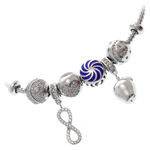 Blue Lagoon Silver Charms Bracelet 1