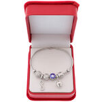 Blue Lagoon Silver Charms Bracelet 4