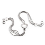 Silver Bracelet with Heart 3