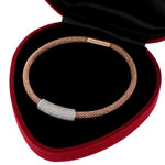 Silver Bracelet Rose Chrystal Lux Magnetic Closure 5