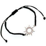 Silber Adjustable Bracelet with Sun 1