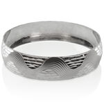 Fixed Silver Bracelet w/ Waves 1