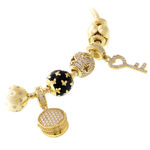 Bratara Gold Charms Key 1