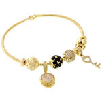 Bratara Gold Charms Key 2