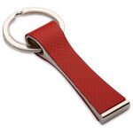 Stylish metal-leather keyring 3