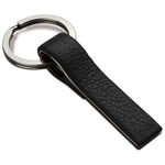 Shiny keyring with black leather 3