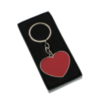 Breloc Metalic Inimă Roșie Personalizabil – Cadou Elegant pentru Femei 2