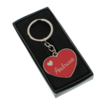 Breloc Metalic Inimă Roșie Personalizabil – Cadou Elegant pentru Femei 5