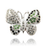 Jewelry Silver Butterfly Brooch Pendant 4