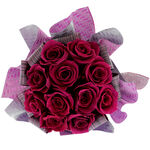 Lilac Forever Rose Bouquet with 11 Flowers 1