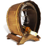 Wine barrel with 2 glasses 3