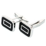 Silver Cufflinks Elegant Line 1