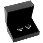 Silver Cufflinks Lucky Clover 3