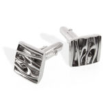 Modern Silver Cufflinks 2