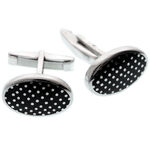 Oval Silver Cufflinks 1