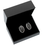 Oval Silver Cufflinks 2