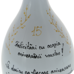 Cadou aniversare nunta Bottega White cu 2 pahare 8