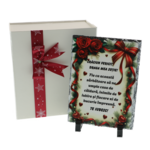 Cadou de Crăciun pentru soție – Piatră naturală de ardezie personalizată 14x19 cm 2