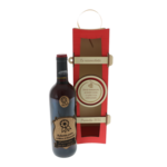 Cadou diriginte sticla personalizata in cutie rosie
