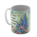 Personalized Teacher Mug 350ml – Floral Ceramic Mug with Flowers 2