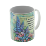 Personalized Teacher Mug 350ml – Floral Ceramic Mug with Flowers 3